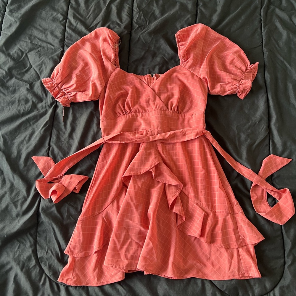 Alter’d State dress.Size S. Zip at the back and you can tie in the front or back